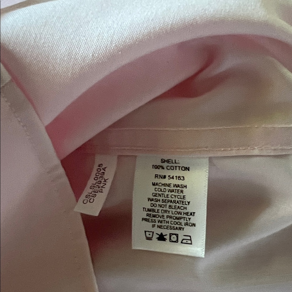 Calvin Klein Light Pink Button-Up Blouse - Picture 8 of 8